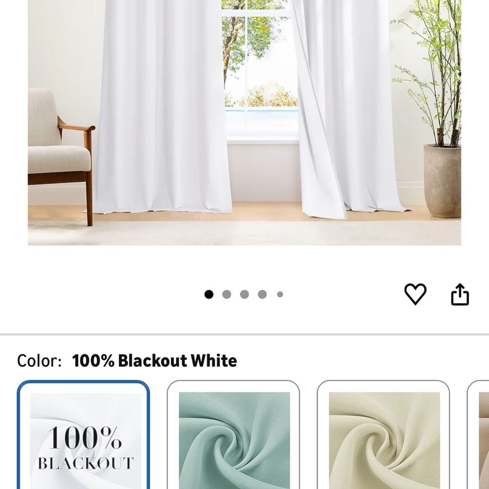 Amazon White Blackout Curtains